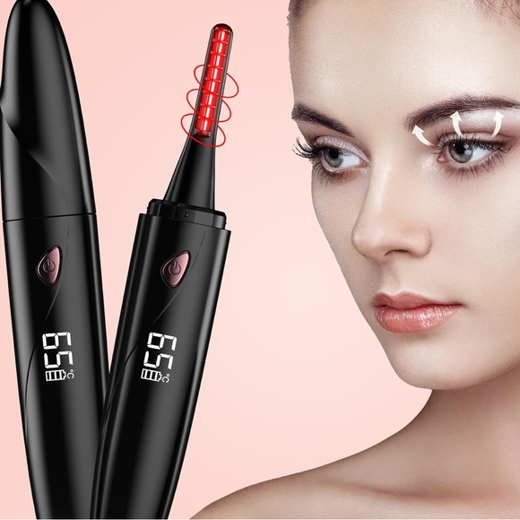 Heated Eyelash Curler w/Eyelash Comb Separator-USB C Rechargeable 4 Temp Levels - Picture 6 of 7